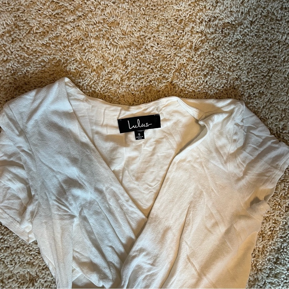 Lulus Cropped Shirt and Skirt - Picture 3 of 4